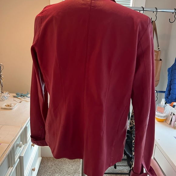 Ecru leather jacket - Picture 4 of 6